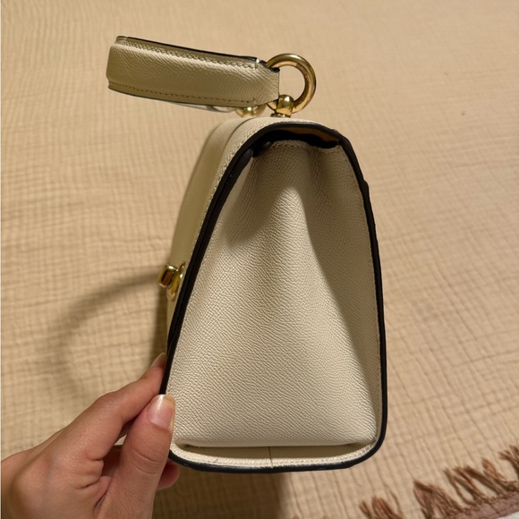 Coach Tilly Top Handle Satchel with Signature Canvas in Chalk - Picture 4 of 5